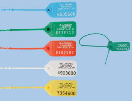 Pull-Tight Seal Health Care Logistics Numbered Red Polypropylene 9 Inch - BeHope