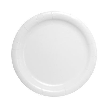 Plate Bare® Eco-Forward® White Single Use Paper 9 Inch Diameter - BeHope