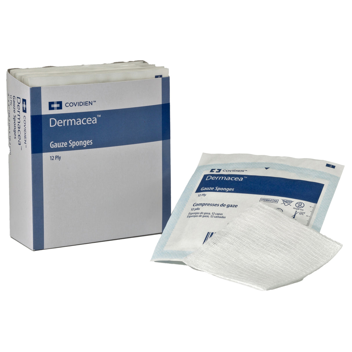 Gauze Sponge Dermacea™ 3 X 3 Inch 12-Ply Sterile 2 per Pack - BeHope