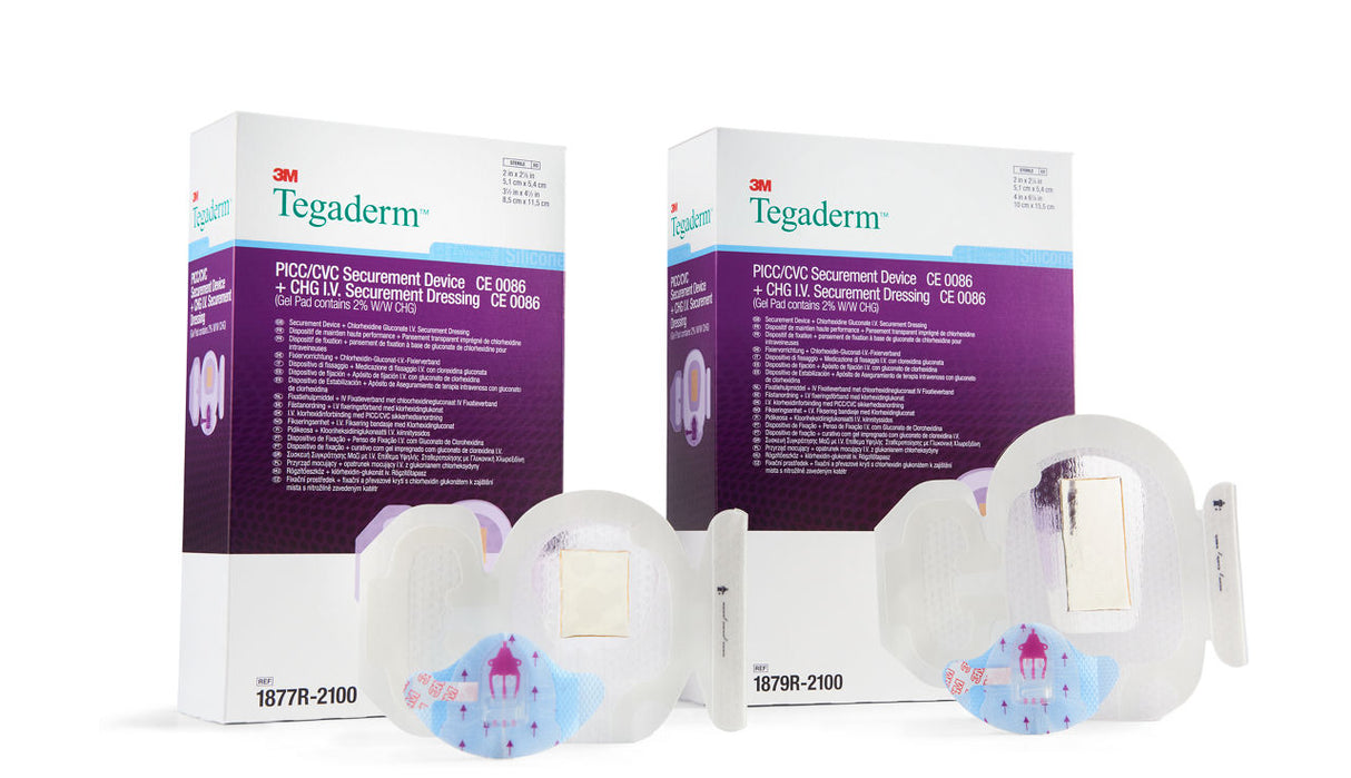 PICC CVC Securement Device with 3M Tegaderm Antimicrobial CHG Dressing - BeHope