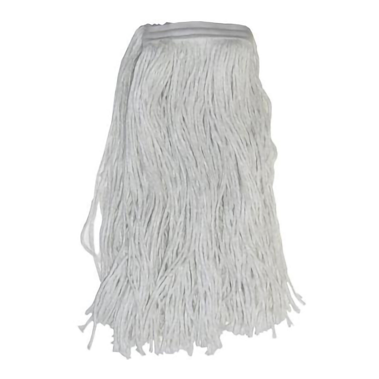 Wet String Mop Head Cut-end Size 16 White Rayon Disposable - BeHope