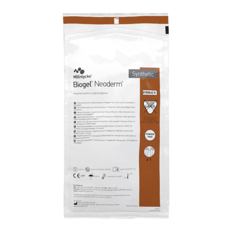 Surgical Glove Biogel® NeoDerm® Size 7.5 Sterile Polyisoprene Standard Cuff Length Micro-Textured Light Brown Not Chemo Approved - BeHope