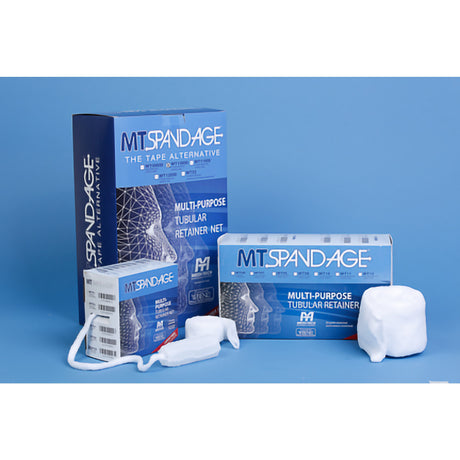 Elastic Net Retainer Dressing MT Spandage™ Tubular Elastic 25 Yard Size 8 White Medium Chest / Back / Perineum / Axilla NonSterile - BeHope