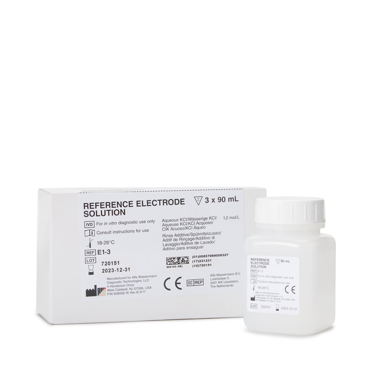 Reference Electrode Solution Starlyte™ II 90 mL For Starlyte Analyzers - BeHope