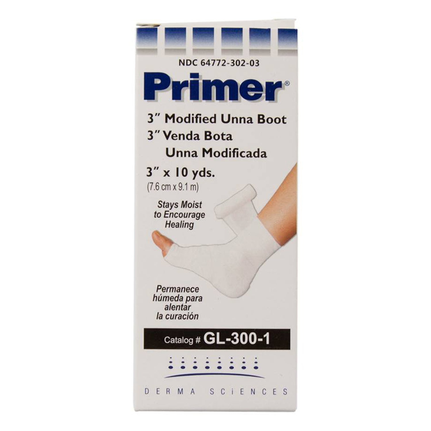 Unna Boot Primer® Zinc Oxide 3 Inch X 10 Yard - BeHope
