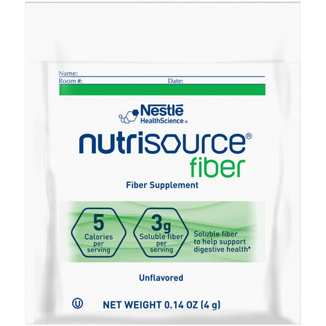 Oral Supplement Nutrisource® Fiber Unflavored Powder 4 Gram Individual Packet - BeHope