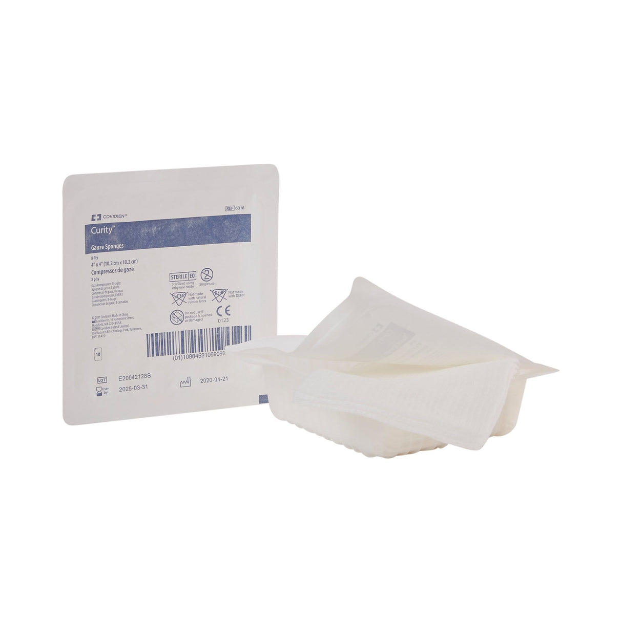Gauze Sponge Curity™ 4 X 4 Inch 8-Ply Sterile 10 per Tray - BeHope