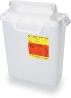 Sharps Container BD™ Pearl Base 12-1/2 H X 10-4/5 W X 6 D Inch Horizontal Entry 2 Gallon - BeHope