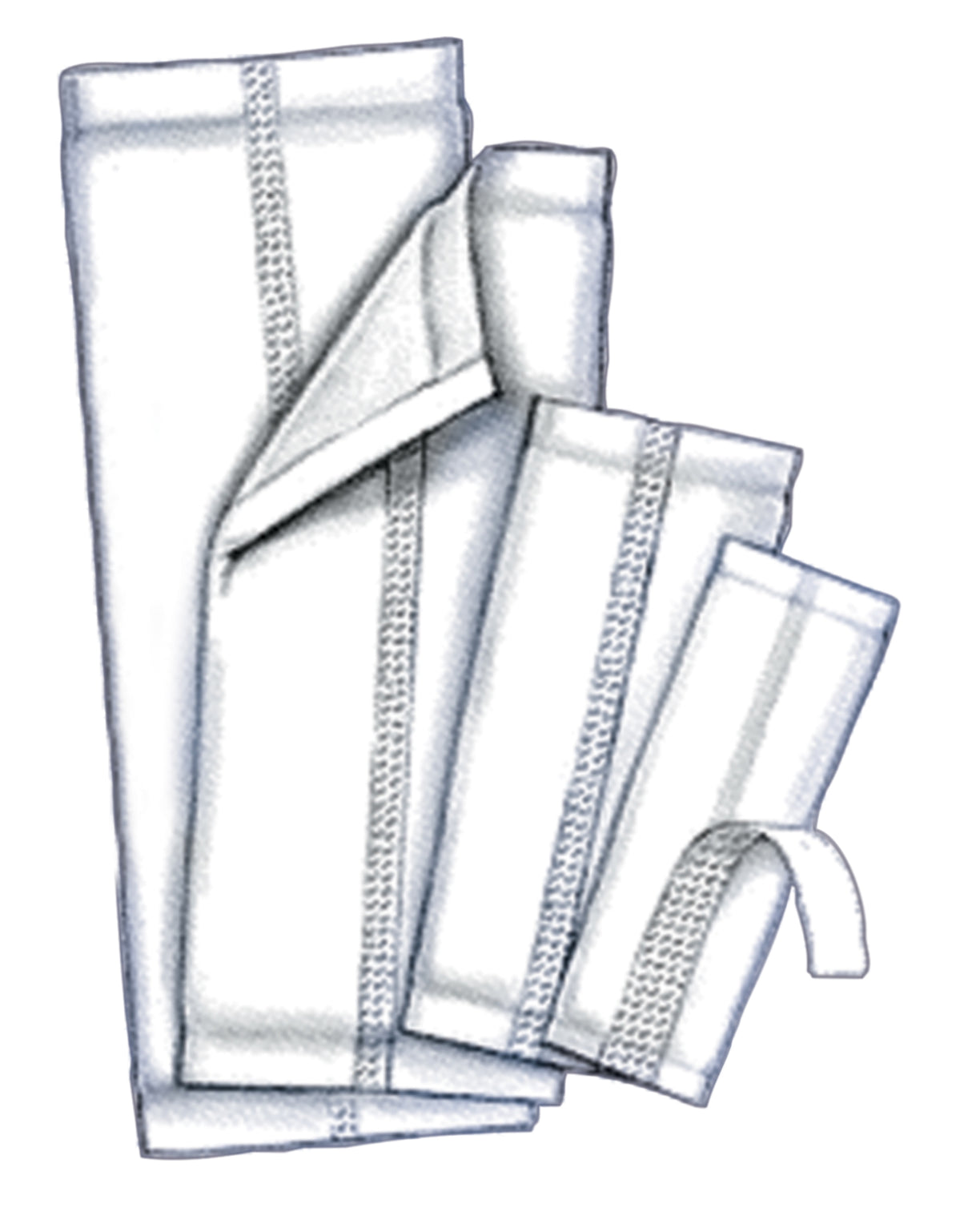 Incontinence Liner Wings™ 6-1/2 X 17 Inch Moderate Absorbency Polymer Core One Size Fits Most - BeHope