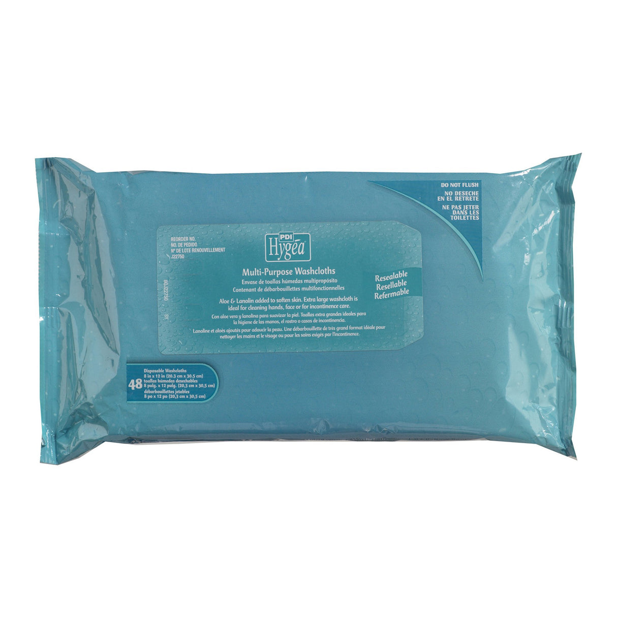Personal Cleansing Wipe Hygea® Soft Pack Scented 48 Count - BeHope