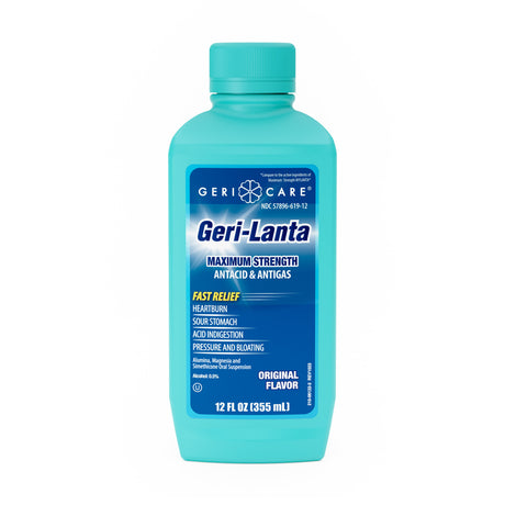 Antacid Geri-Care® 400 mg - 40 mg Strength Oral Suspension 12 oz. - BeHope