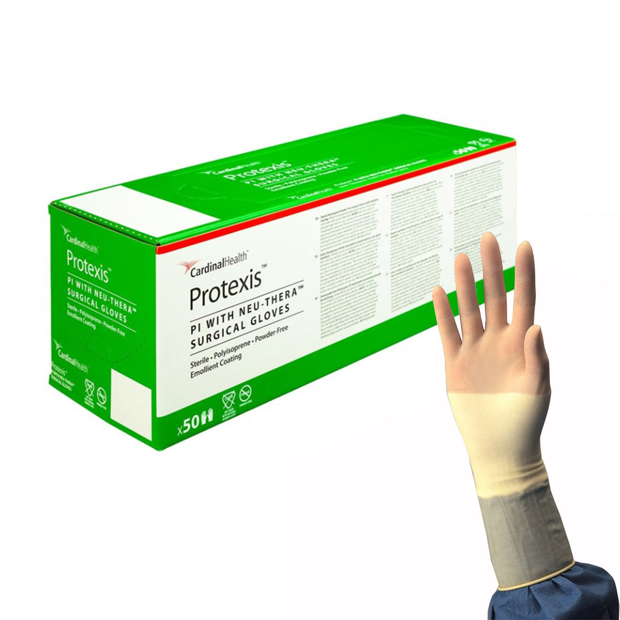 Surgical Glove Protexis™ PI with Neu-Thera® Size 6.5 Sterile Polyisoprene Standard Cuff Length Smooth Ivory Not Chemo Approved - BeHope