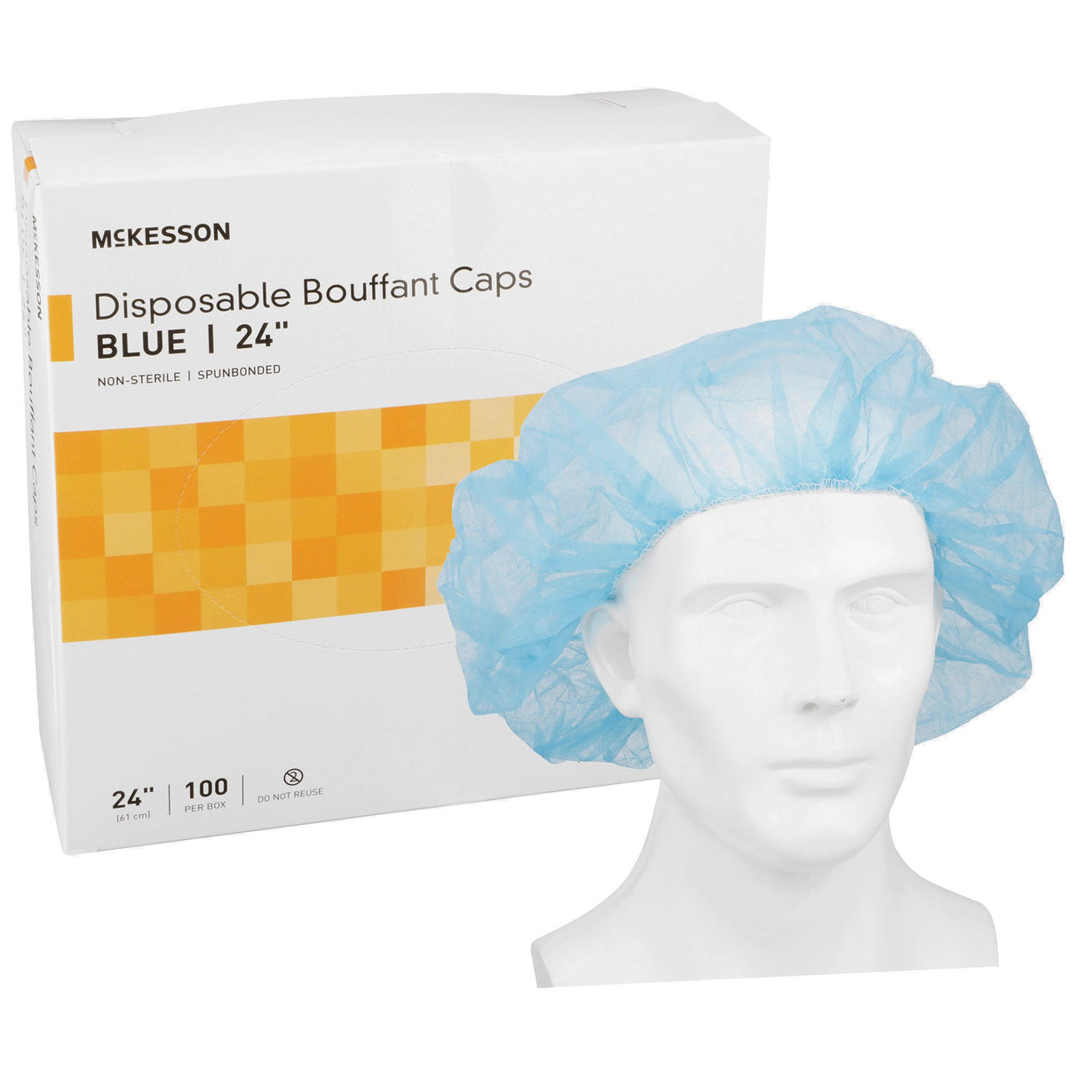Bouffant Cap McKesson Blue Elastic Closure - BeHope