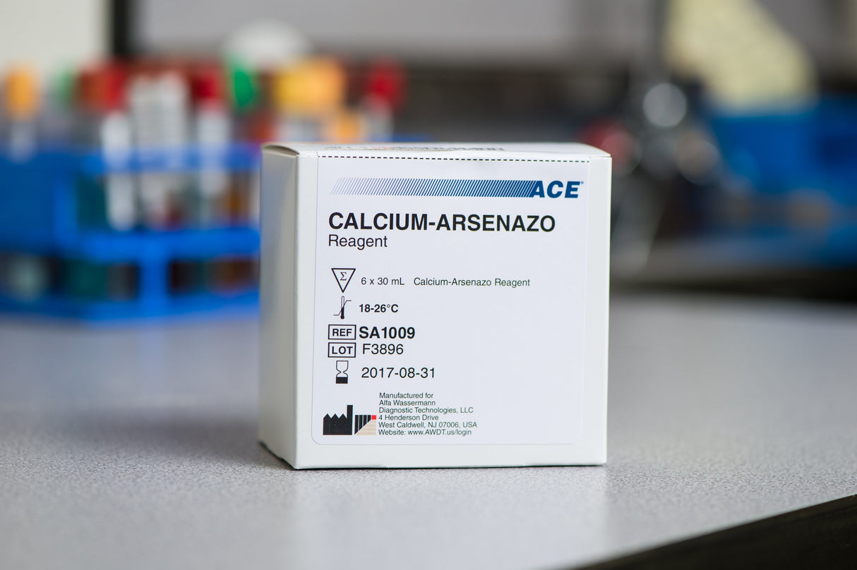 General Chemistry Reagent ACE® Calcium For ACE and ACE Alera Analyzers 600 Tests - BeHope