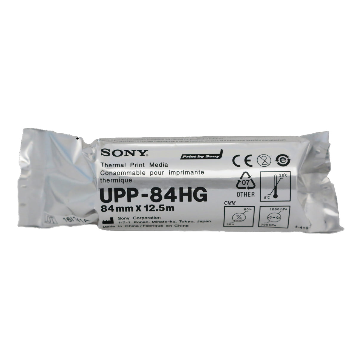 Thermal Printer Paper Sony® 104 Prints 84 mm X 12-1/2 m Black / White - BeHope