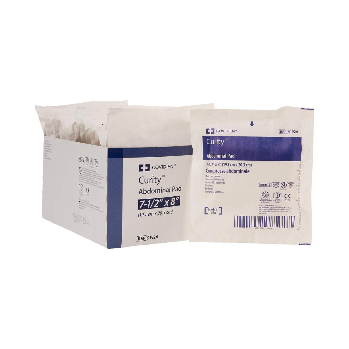 Abdominal Pad Curity™ 7-1/2 X 8 Inch Sterile 1 per Pack - BeHope