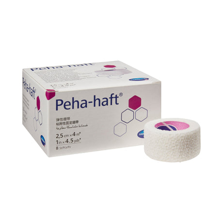 Absorbent Cohesive Bandage Peha-haft® 1 Inch X 4-1/2 Yard Self-Adherent Closure White NonSterile Standard Compression - BeHope
