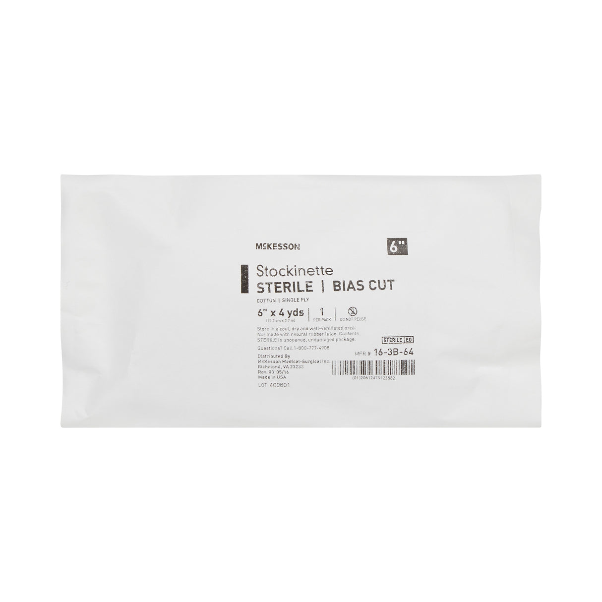 Bias Cut Stockinette McKesson Cotton 6 Inch X 4 Yard Size 6 Beige Sterile - BeHope