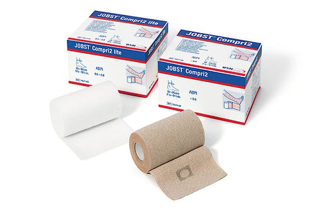 2 Layer Compression Bandage System JOBST® Compri2 7-1/8 - 9-3/4 Inch No Closure Tan NonSterile 40 mmHg - BeHope