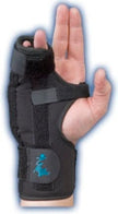 Boxer Fracture Brace Med Spec® Aluminum / Felt Left Hand Black Medium - BeHope