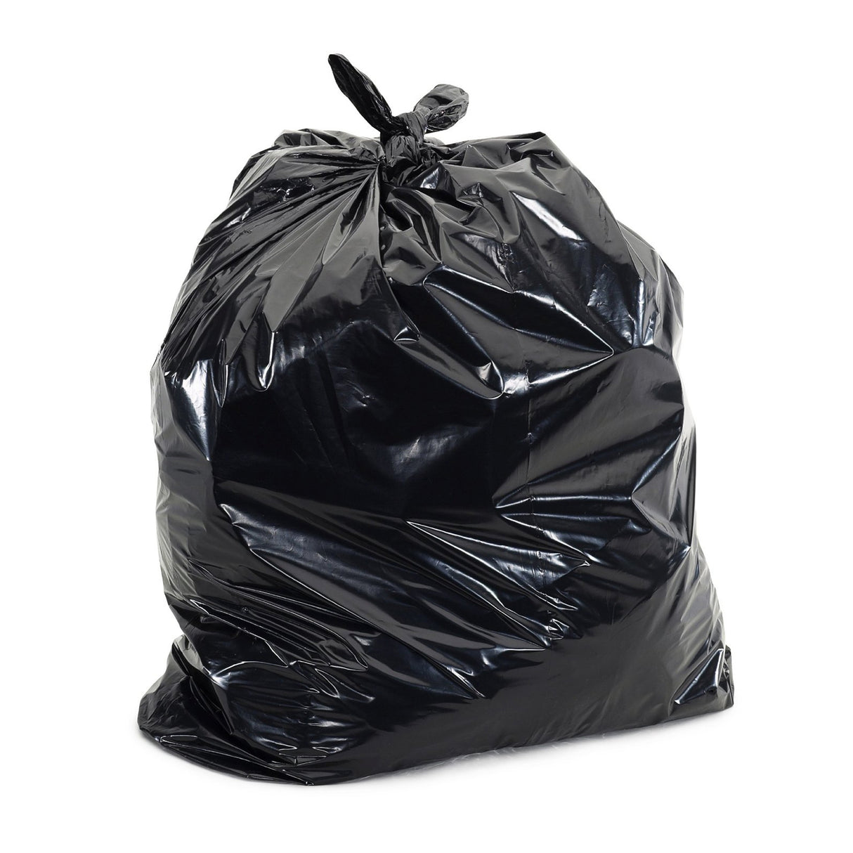 Trash Bag Colonial Bag 60 gal. Black LLDPE 1.2 mil 38 X 58 Inch X-Seal Bottom Coreless Roll - BeHope