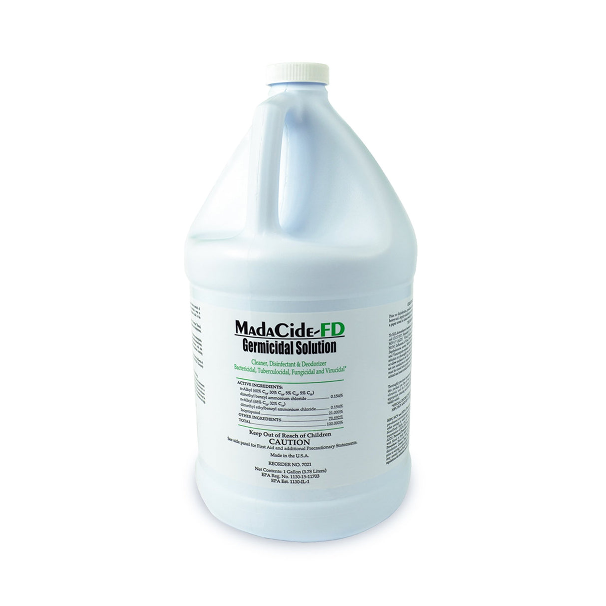 Surface Disinfectant Cleaner MadaCide-FD® Germicidal Manual Pour Liquid 1 gal. Jug Alcohol Scent NonSterile - BeHope