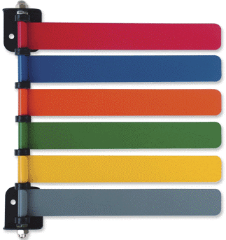 Exam Room Signal Flag Wall Mount 3 Flag 4 Inch - BeHope