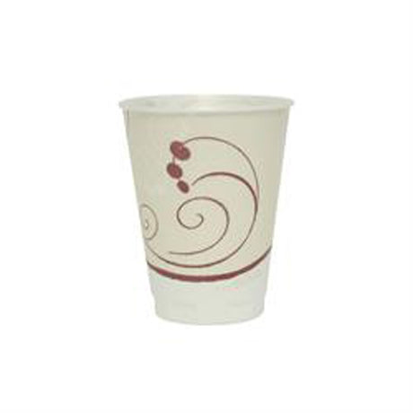 Insulated Drinking Cup Trophy® Plus™ 12 oz. Symphony® Print Paper Disposable - BeHope