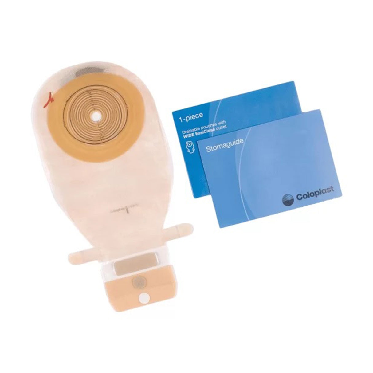 Colostomy Pouch Assura® One-Piece System 11-1/4 Inch Length Flat, Trim to Fit 3/8 to 3 Inch Stoma Drainable - BeHope