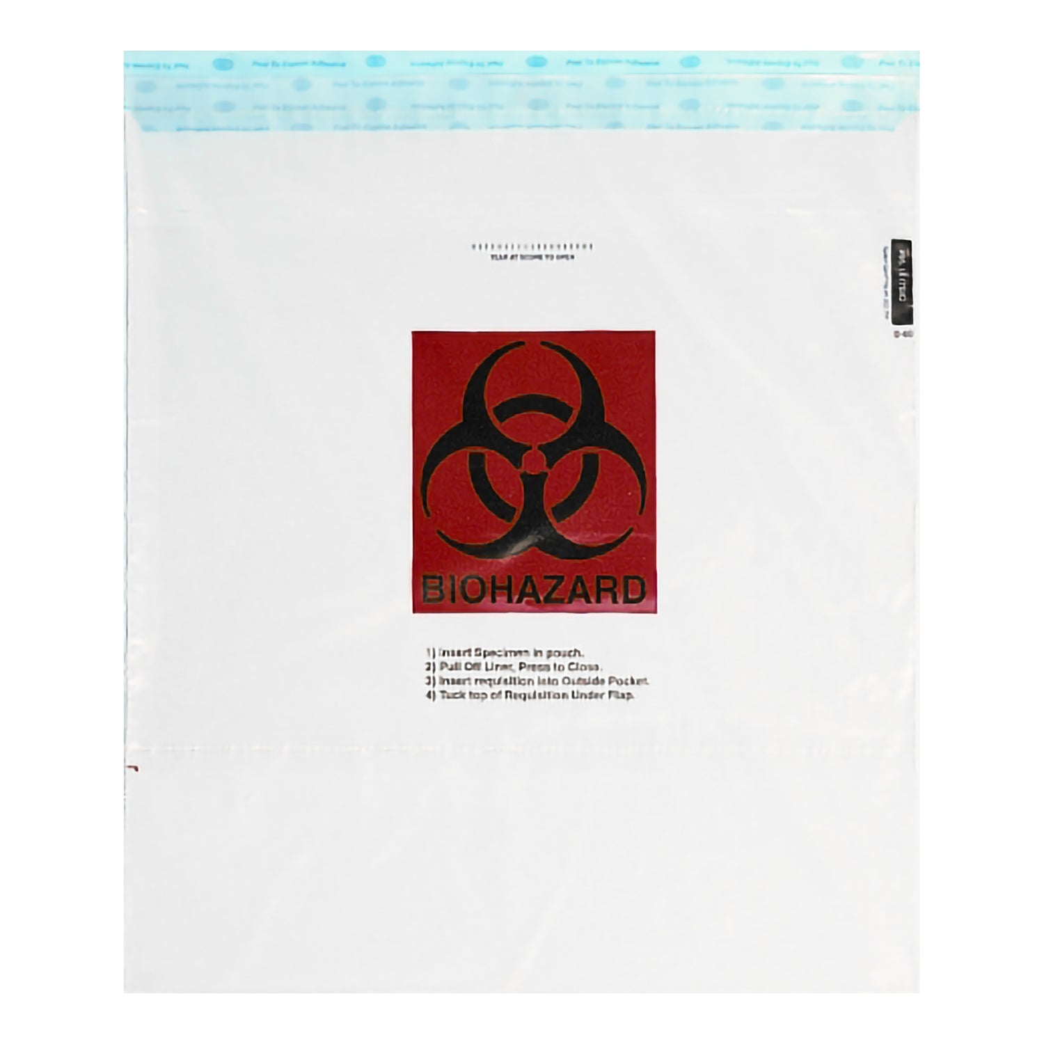 Specimen Transport Bag with Document Pouch Speci-Gard® 15 X 17 Inch Adhesive Closure Biohazard Symbol / Storage Instructions / Instructions for Use NonSterile - BeHope
