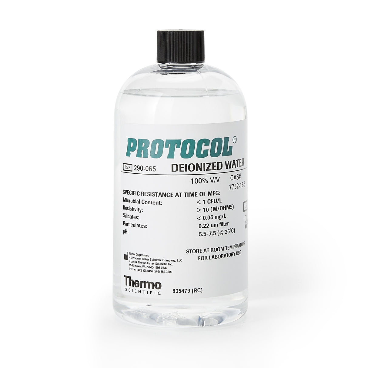 Chemistry Reagent Thermo Scientific™ Deionized Water Reagent Grade / Type I pH 7.0 16 oz. - BeHope