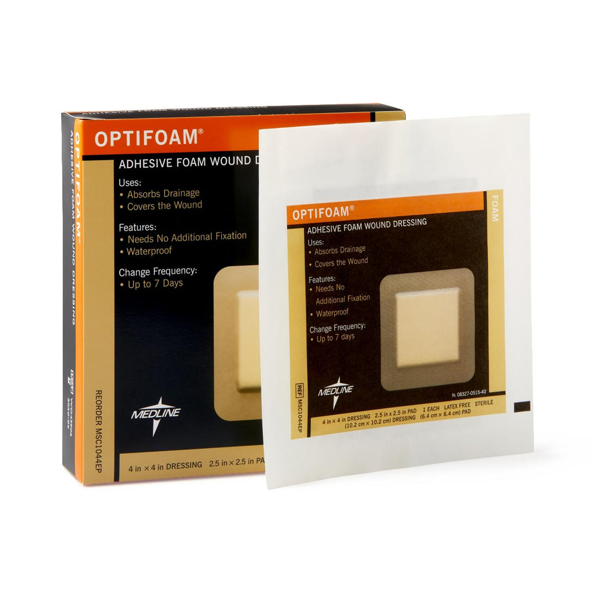 Foam Dressing Optifoam® 4-1/2 X 4-1/2 Inch With Border Waterproof Backing Adhesive Square Sterile - BeHope
