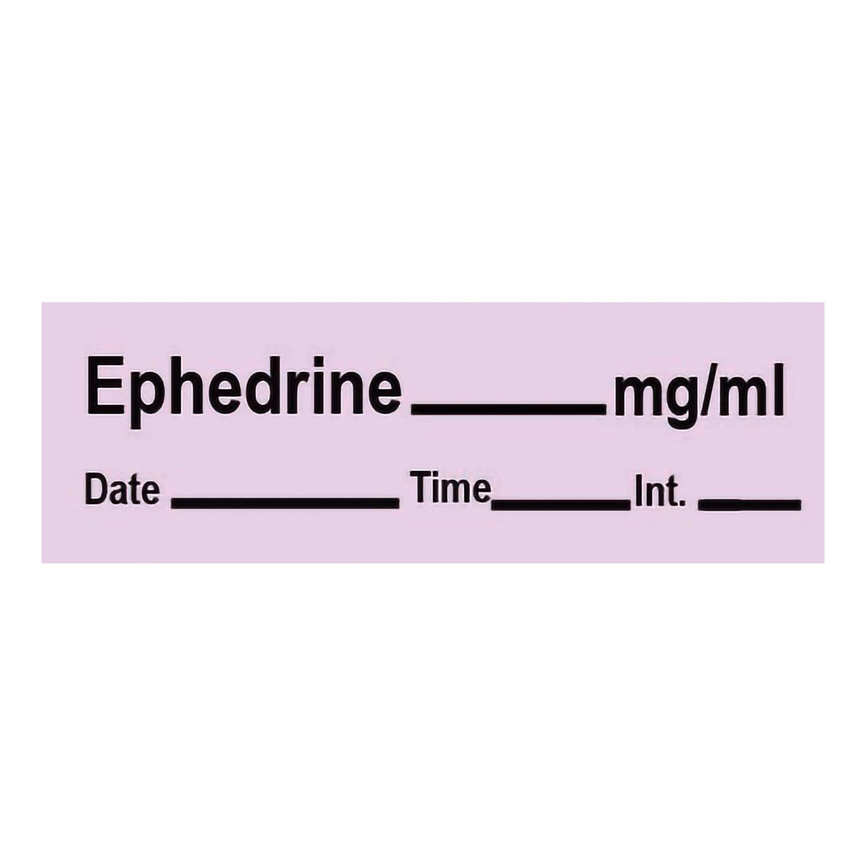 Drug Label Timemed Anesthesia Label EPHEDrine_mg/mL Date_Time_In_ Violet 1/2 X 1-1/2 Inch - BeHope