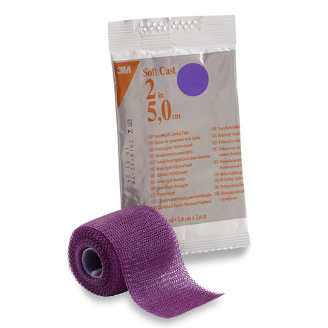 Cast Tape 3M™ Scotchcast™ Soft Cast 2 Inch X 12 Foot Fiberglass Purple - BeHope