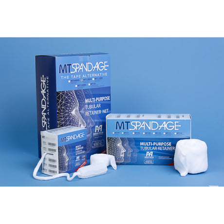 Elastic Net Retainer Dressing MT Spandage™ Tubular Elastic 25 Yard Size 4 White Large Hand / Arm / Leg / Foot NonSterile - BeHope