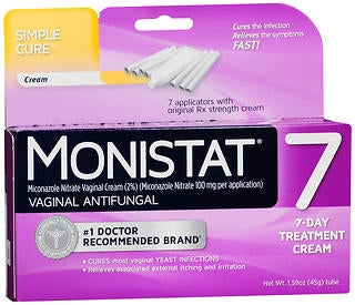 Vaginal Antifungal Monistat® 7 2% Strength Suppository 7 per Box Applicator - BeHope