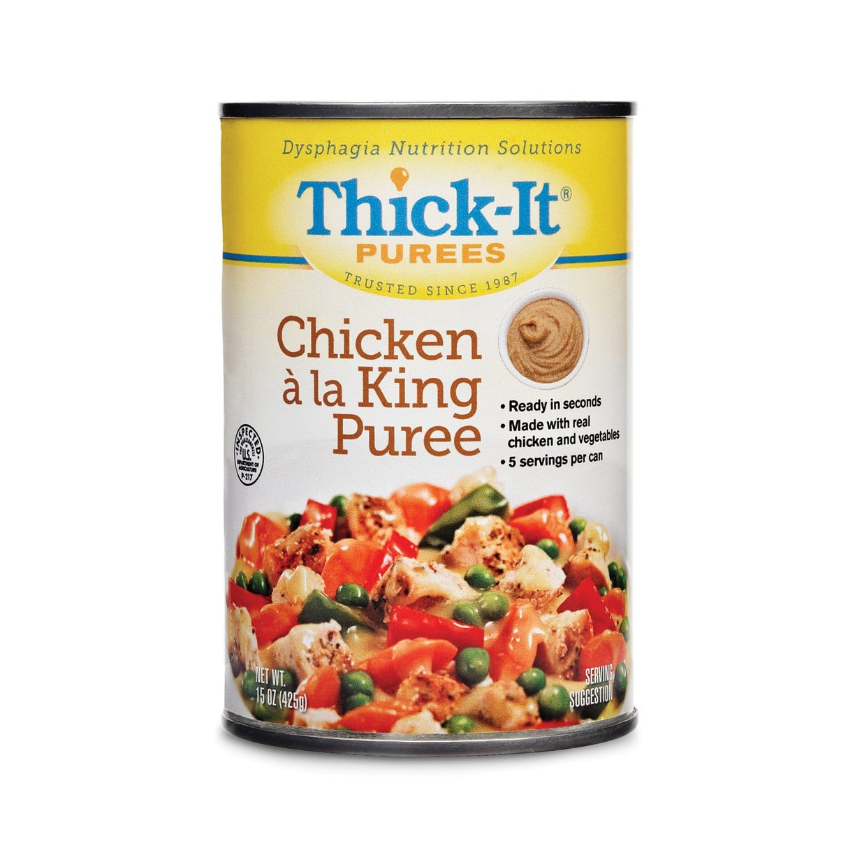Thickened Food Thick-It® 15 oz. Can Chicken à la King Flavor Puree IDDSI Level 4 Extremely Thick/Pureed - BeHope
