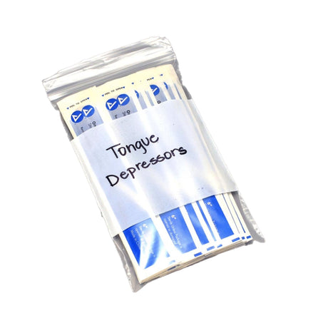 Reclosable Bag LK® Clear Line 8 X 10 Inch LDPE Clear / White Block Zipper Closure - BeHope