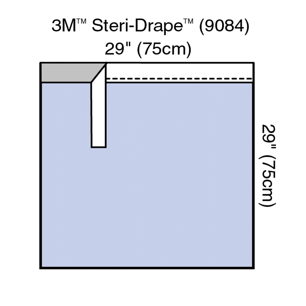 Surgical Drape 3M™ Steri-Drape™ Towel Drape with Adhesive Strip 29 W X 29 L Inch Sterile - BeHope