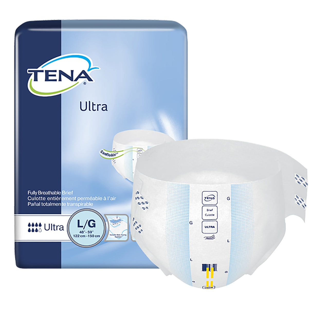 Unisex Adult Incontinence Brief TENA® Ultra Large Disposable Heavy Absorbency - BeHope