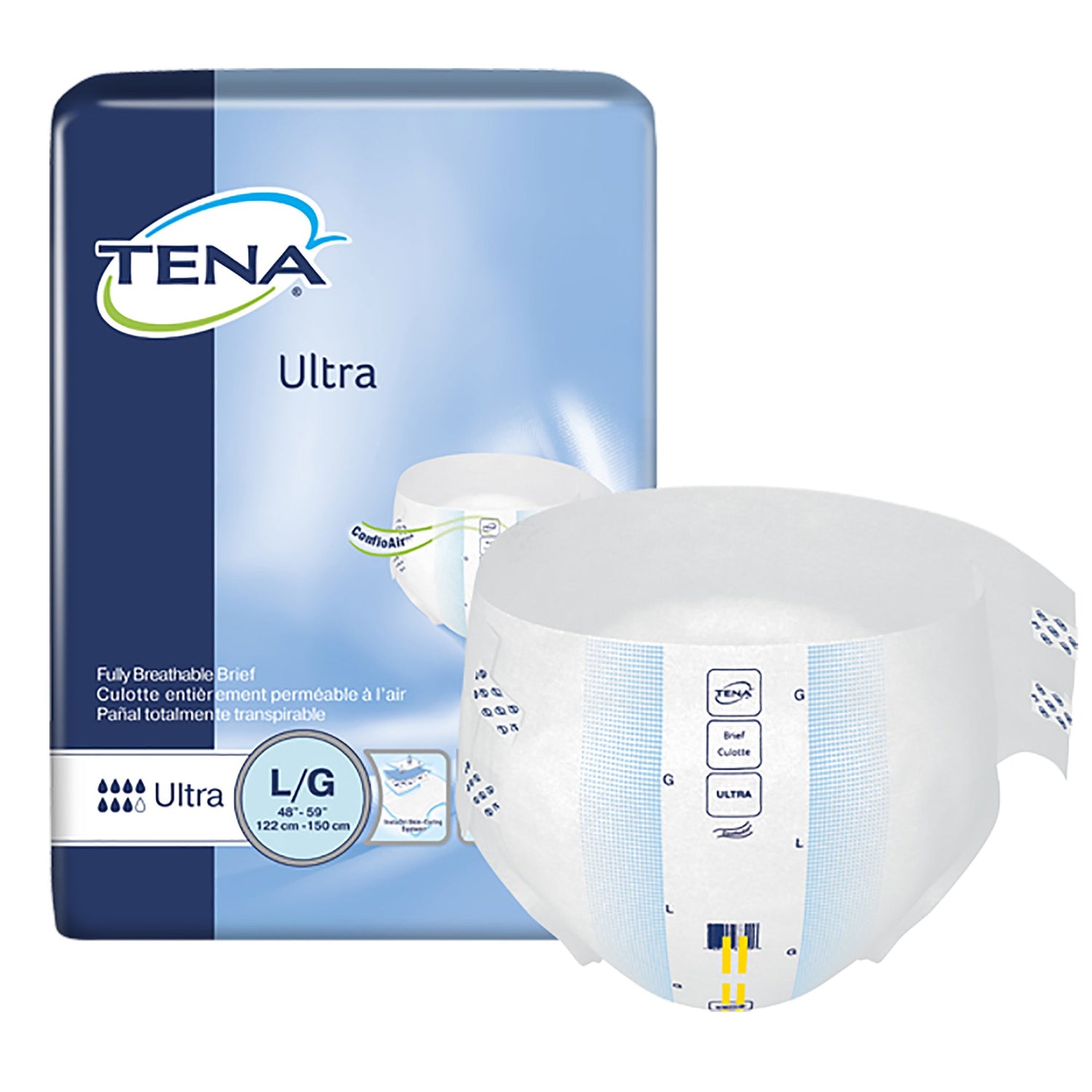Unisex Adult Incontinence Brief TENA® Ultra Large Disposable Heavy Absorbency - BeHope
