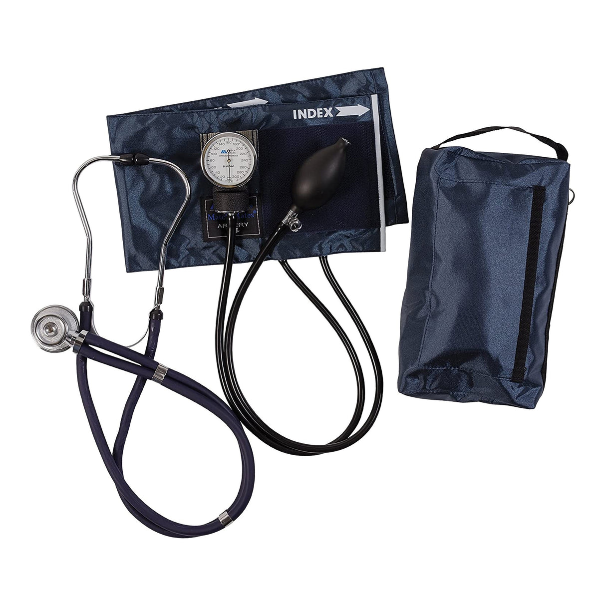 Reusable Aneroid / Stethoscope Set Match Mates® Dual Head Sprague Stethoscope - BeHope