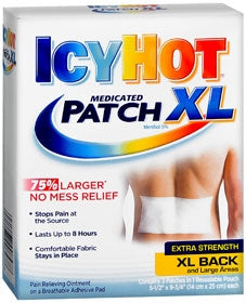 Topical Pain Relief Icy Hot® 5% Strength Menthol Patch 3 per Box - BeHope