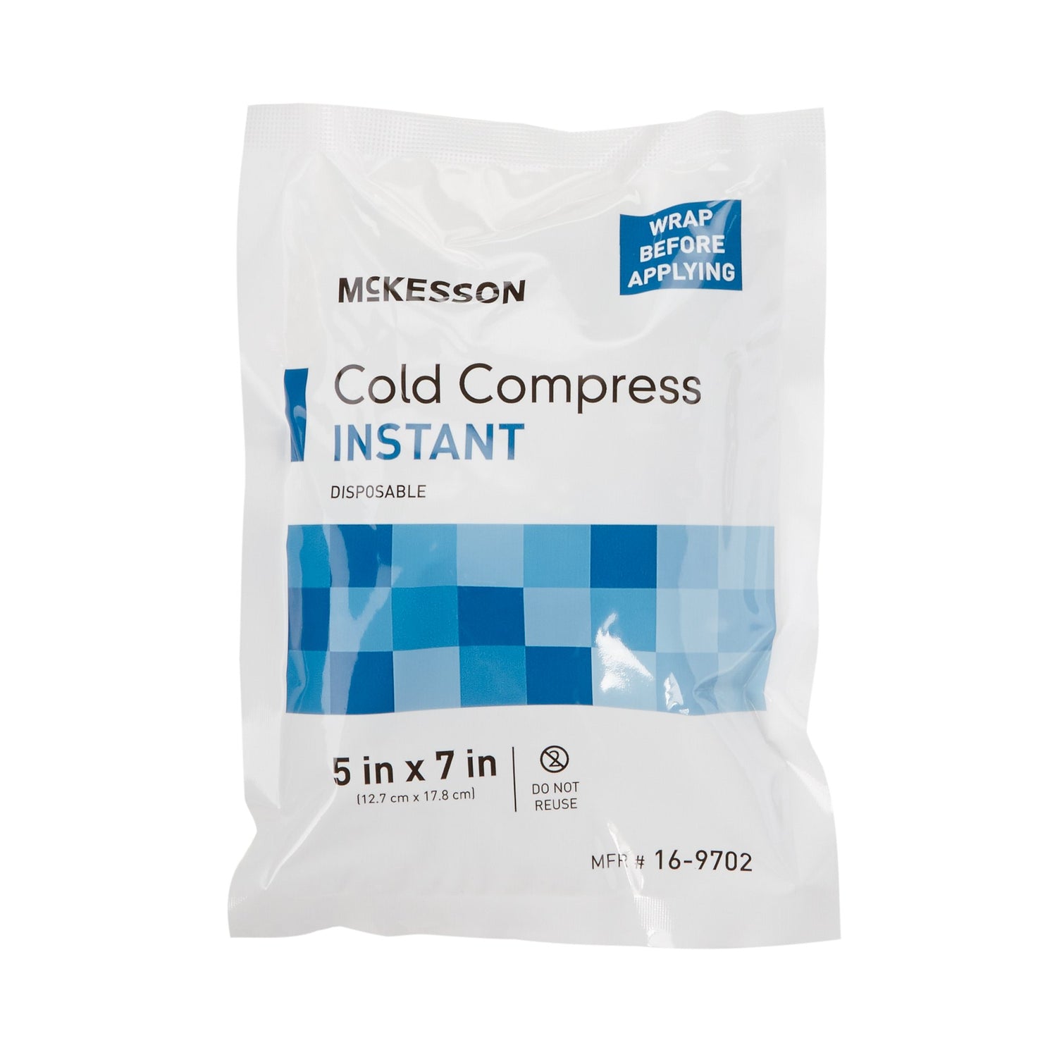 Instant Cold Pack McKesson General Purpose 5 X 7 Inch Plastic / Calcium Ammonium Nitrate / Water Disposable - BeHope