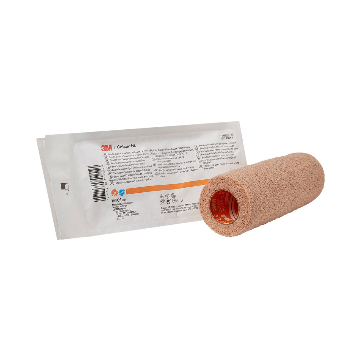 Cohesive Bandage 3M™ Coban™ LF 6 Inch X 5 Yard Self-Adherent Closure Tan Sterile Standard Compression - BeHope