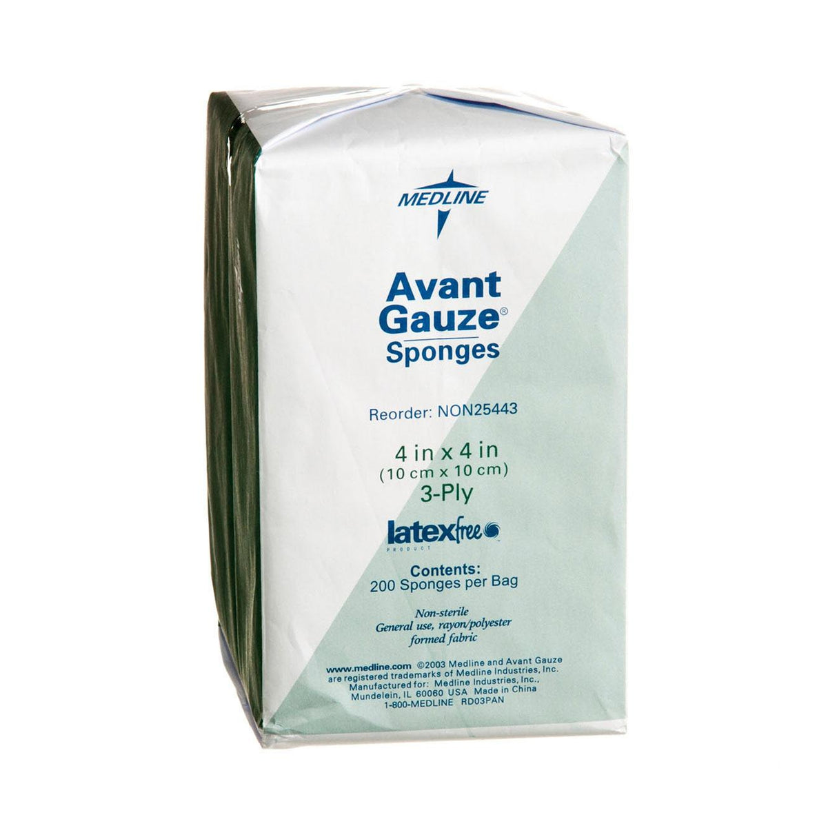 Nonwoven Sponge Avant Gauze® 4 X 4 Inch 3-Ply NonSterile 200 per Pack - BeHope