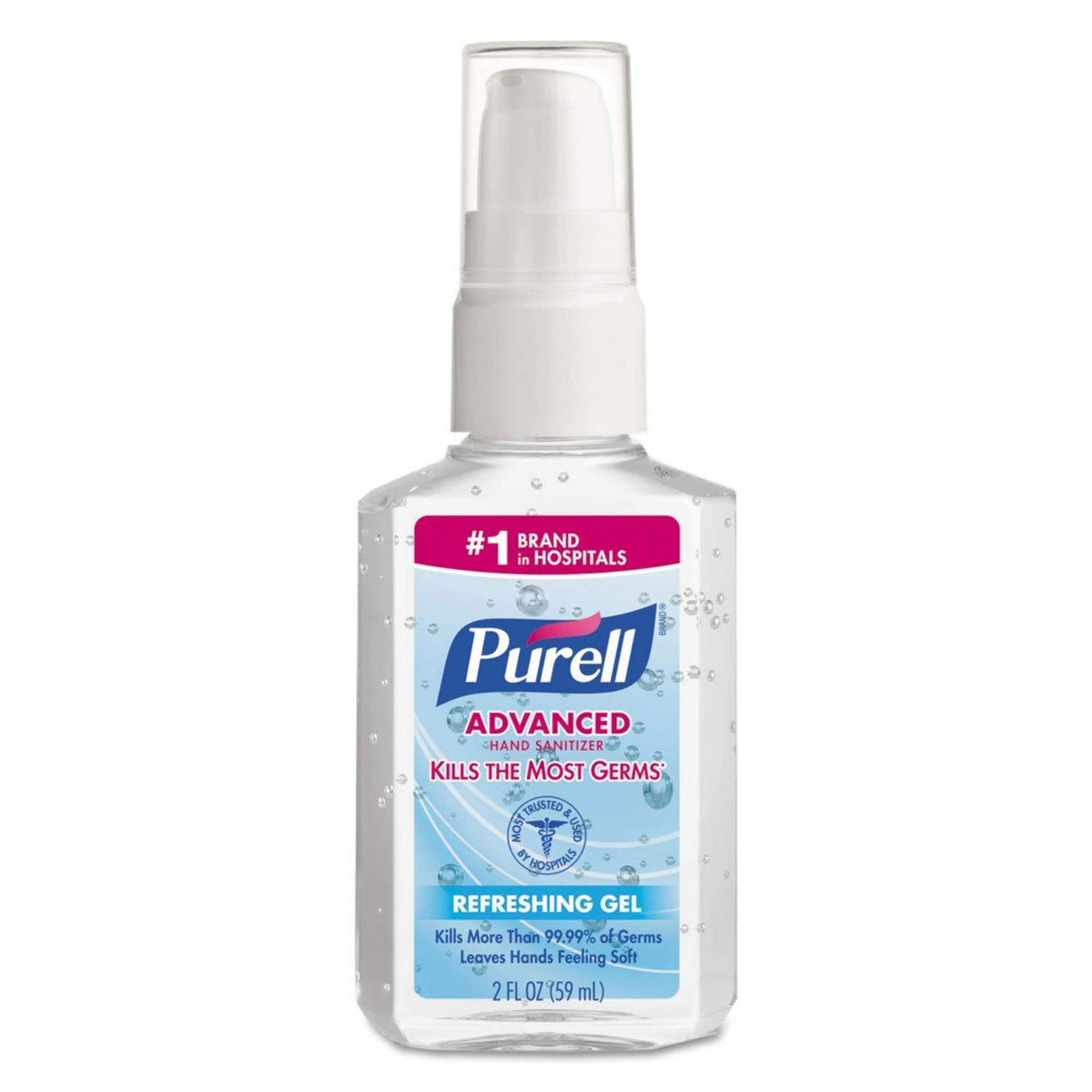 Hand Sanitizer Purell® Advanced 2 oz. Ethyl Alcohol Gel Pump Bottle - BeHope