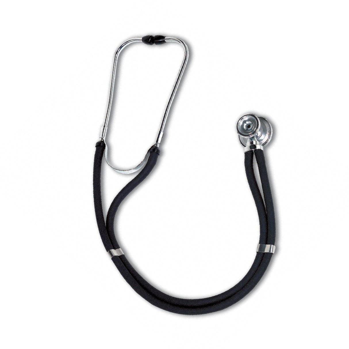 Sprague Stethoscope W.A. Baum Black 2-Tube 30 Inch Tube Double Sided Chestpiece - BeHope