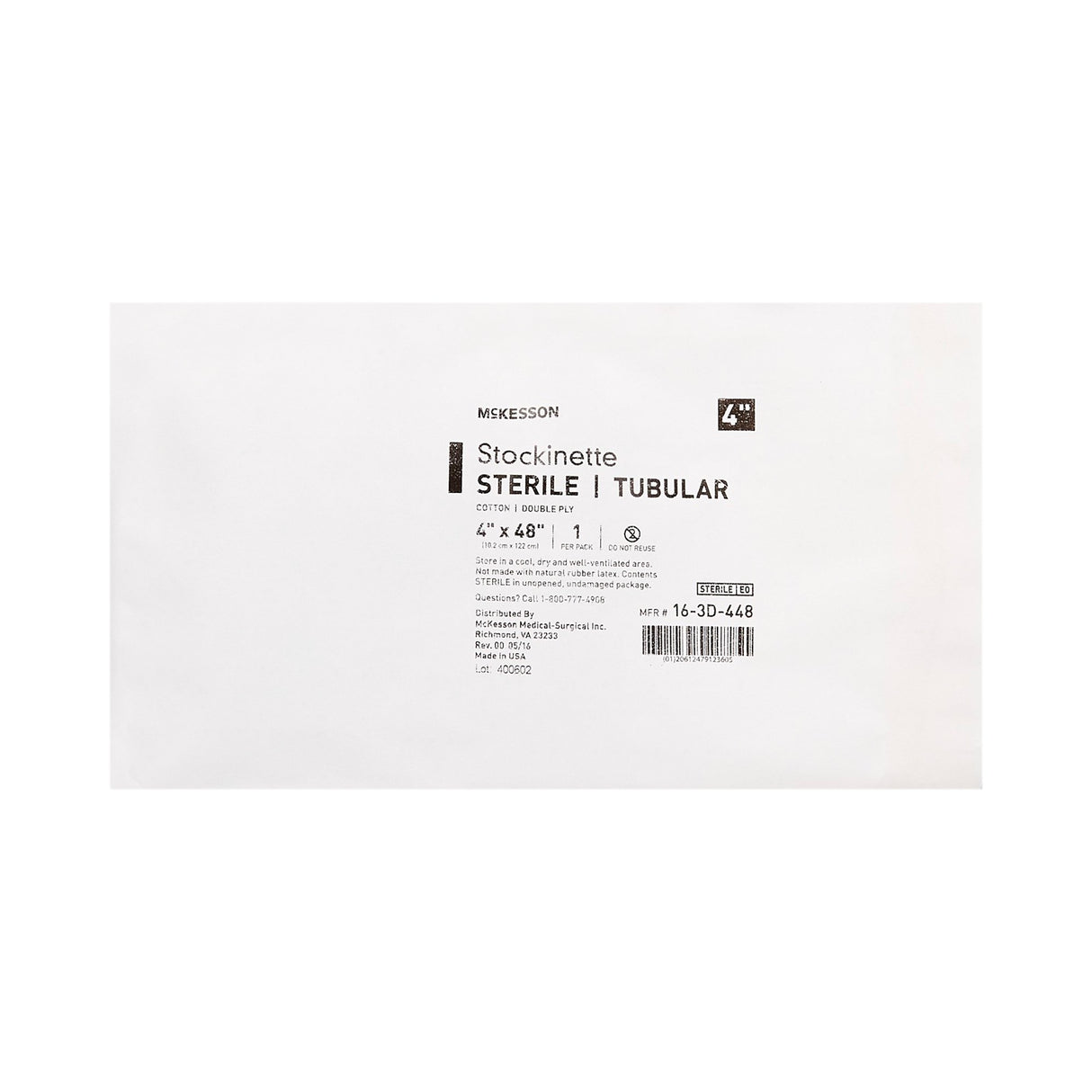 Surgical Stockinette Tubular McKesson 4 X 48 Inch Sterile - BeHope