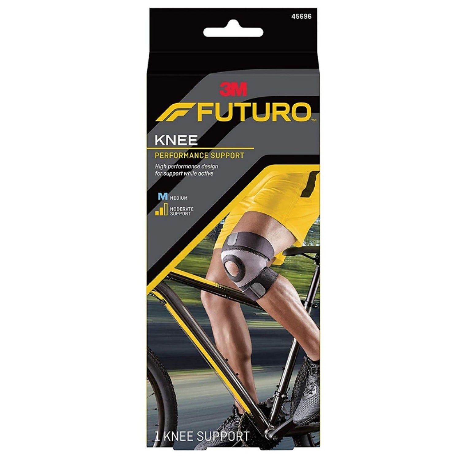 Knee Brace 3M™ Futuro™ Sport Moisture Control Medium Pull-On / Hook and Loop Strap Closure 15 to 17 Inch Knee Circumference Left or Right Knee - BeHope